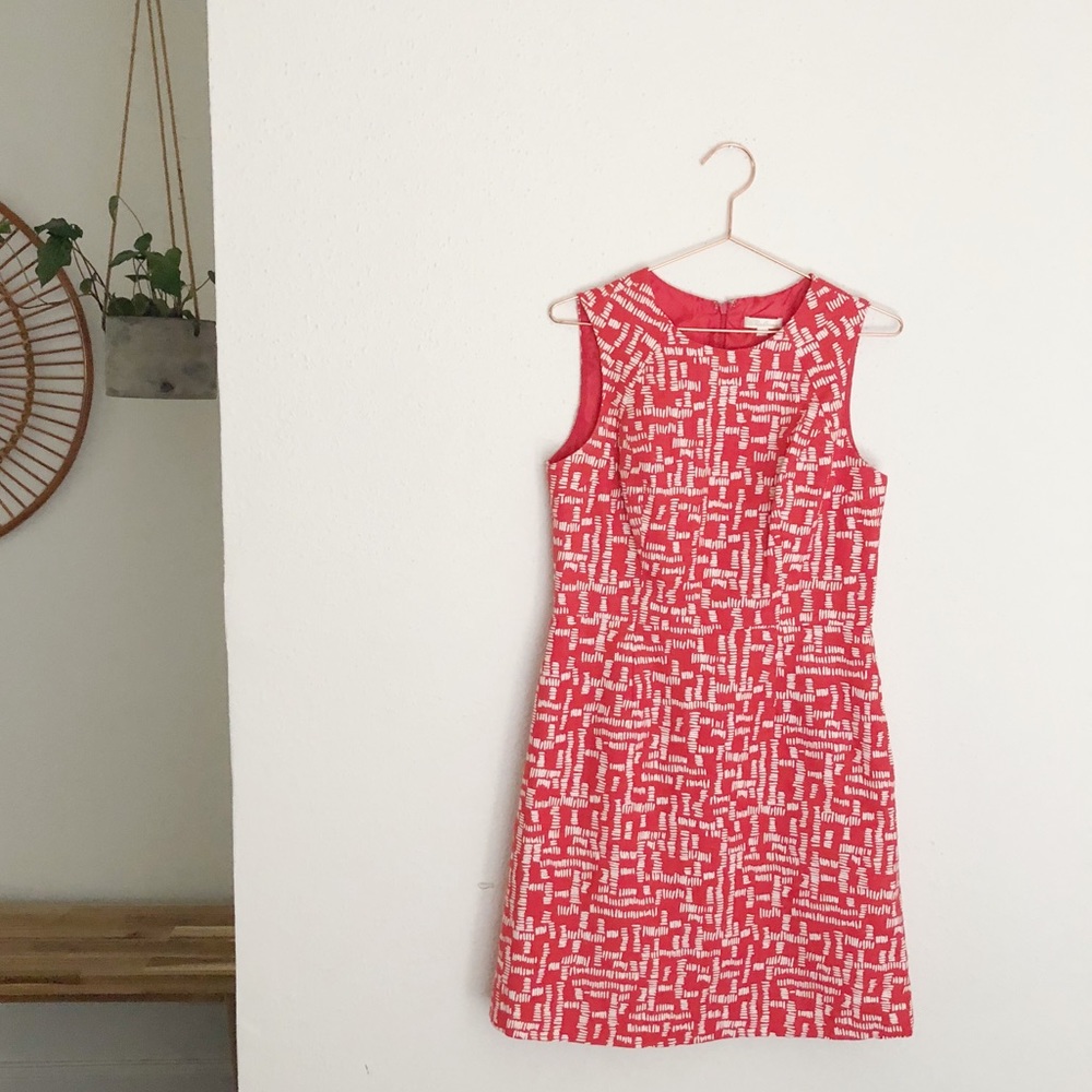 Shoshanna Vibrant Red and White Mini Dress